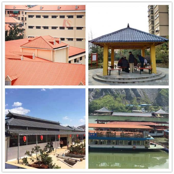 China Manufacturer′s UV-Resistant PVC Roofing Tile Modern Design ASA Synthetic Resin Tile for Spanish Villa House Project