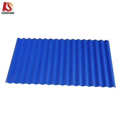 تزويد تيجاس PVC طلاء سقف موجة مضاد للتآكل نوع موجة UPVC صفيحة السقف مع 1130mm العرض