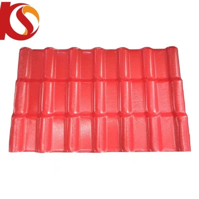ضد التآكل ASA PVC الراتنج صفيحة السقف الموجة الطرقية مع عرض 1050mm ومقاومة الحرارة -40 70 درجة مئوية
