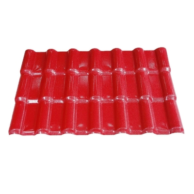 1050mm عرض بلاستيكي الراتنج الاصطناعي البلاط الأسباني ASA PVC سقف البلاط مع الحماية من الحريق B1 للسقف الدائم