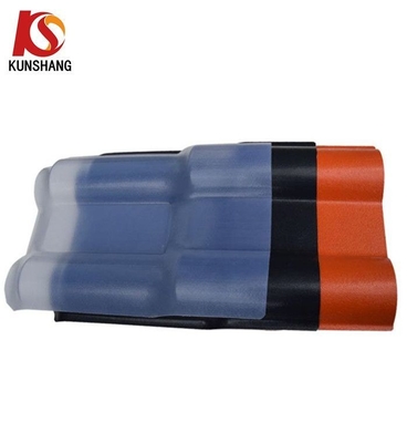 35.00cm * 30.00cm * 15.00cm حجم الحزمة الراتنج الاصطناعي السقف المضاد للصدمات ASA البلاط الإسباني للحمية من الحرائق B1