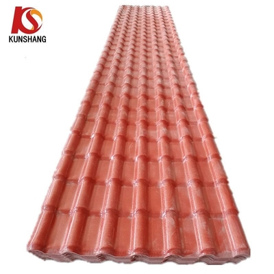 2.000kg حزمة الوزن الإجمالي PVC / ASA البيع البلاط السقف مضاد للأشعة فوق البنفسجية أفضل لمواد سقف المنازل