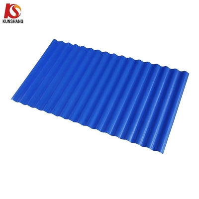 تزويد تيجاس PVC طلاء سقف موجة مضاد للتآكل نوع موجة UPVC صفيحة السقف مع 1130mm العرض