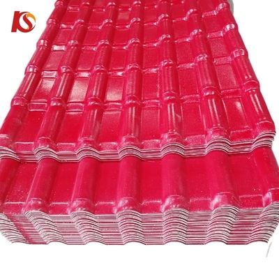 S البلاطات H.S الرمز 39259000 أوراق سقف UPVC/PVC البلاستيكية المموجة للسقف الإسباني من الراتنج الاصطناعي