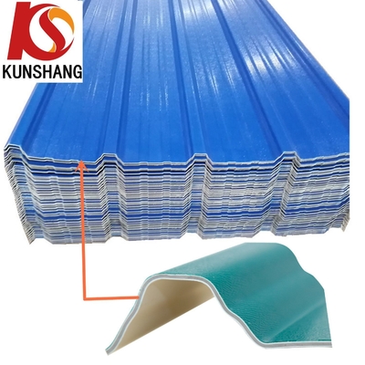 أوراق سقف بلاستيكية خفيفة الوزن العزل الحراري UPVC البلاط العالي 1070mm 35.00cm * 30.00cm * 15.00cm حجم الحزمة