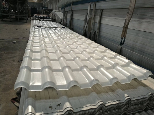2.3mm سمك PVC سطح صفيحة السقف البلاستيكية ASA UPVC أسباني البلاط السقف للحديقة المنزلية