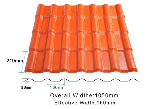 قائمة مواد البناء الطائفية ASA الراتنج السقف الاصطناعي البلاط حزمة الحجم 35.00cm * 30.00cm * 15.00cm