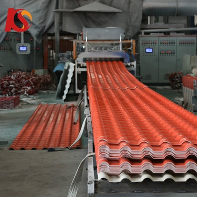 مقاومة للطقس ASA سطح PVC الطوب سقف ورقة للبيت المعدل سقف الطوب الإسباني و 2000 كجم الحزمة الوزن الإجمالي