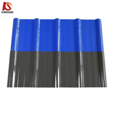 3 طبقات مضادة للحريق PVC أسطح المموجة للخزائن مضادة للماء UPVC أسطح البلاط سمك 1.2-3.0mm
