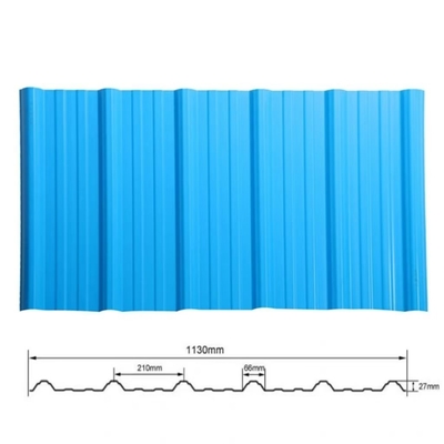 مكافحة التآكل الصوتية UPVC المموجة لامينا De PVC 1130mm 1360mm PVC البلاط للمستودع ضد الطقس والحماية