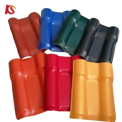 مواد البناء البلاط السطحية المقاومة للماء 35.00cm * 30.00cm * 15.00cm حجم الحزمة الحماية من الحريق B1 ASA البلاط الراتنج الاصطناعي / ورقة