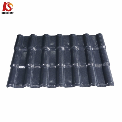 صفيحة سقف بلاستيكية مصنوعة من الراتنج من PVC 15 سنة لون دائم للفنادق الحزمة الحجم 220.00 سم * 105.00 سم * 15.00 سم