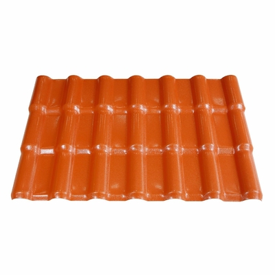 صفيحة سقف بلاستيكية مصنوعة من الراتنج من PVC 15 سنة لون دائم للفنادق الحزمة الحجم 220.00 سم * 105.00 سم * 15.00 سم