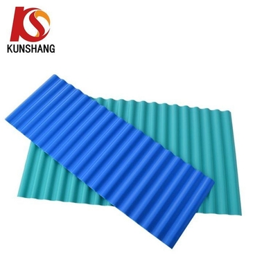 المقاومة للظروف الجوية ASA UPVC صفيحة سقف الموجات لقطعة المنزل الحجم 220.00cm * 113.00cm * 15.00cm سهلة التثبيت