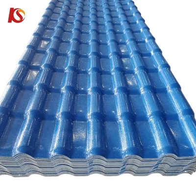 مقاومة للحريق والماء ASA البلاط السطح الراتنج مع 15 عاما اللون الدائم كود H.S 39259000 الطول المخصص