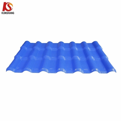 S البلاط تحميل الكمية 4500-6000sqm لكل حاوية 1050mm صفيحة السقف ASA غطاء صفائح السقف ASA PVC أسبانيا الصناعية الراتنج البلاط