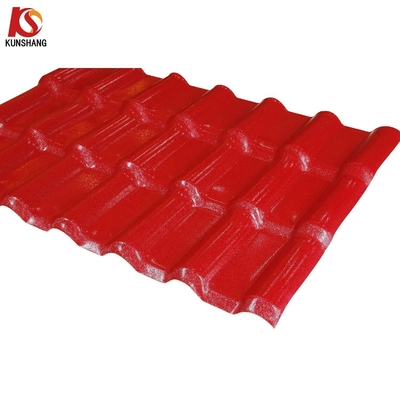 S البلاط تحميل الكمية 4500-6000sqm لكل حاوية 1050mm صفيحة السقف ASA غطاء صفائح السقف ASA PVC أسبانيا الصناعية الراتنج البلاط