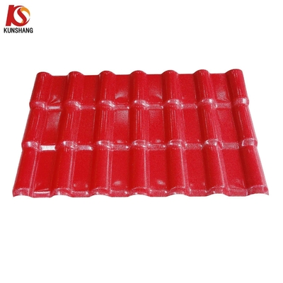 رمز H.S 39259000 أسطوانات S عالية المقاومة 1050mm العرض ASA PVC أسطوانة السقف الراتنج الاصطناعي لحل مواد البناء