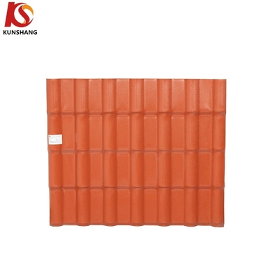 رمز H.S 39259000 أسطوانات S عالية المقاومة 1050mm العرض ASA PVC أسطوانة السقف الراتنج الاصطناعي لحل مواد البناء