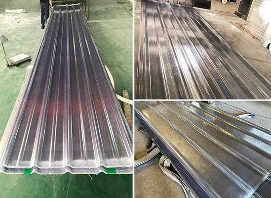 35.00cm * 30.00cm * 15.00cm حجم الحزمة بأسعار معقولة ودائمة FRP صفيحة سقف بلاستيكية شفافة من الألياف الزجاجية