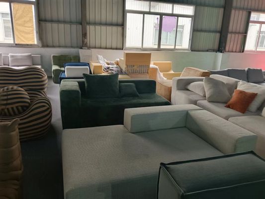 الأثاث المضغوط الحديث الأريكة القسرية الأثاث المضغوط غرفة المعيشة القماش الأريكة